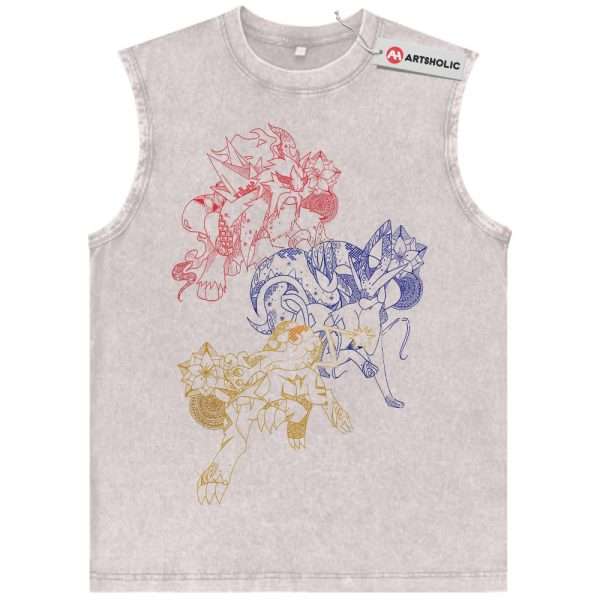 Raikou, Entei, Suicune Tank Top, Pokemon Tank Top, Anime Tank Top, Vintage Tank Top