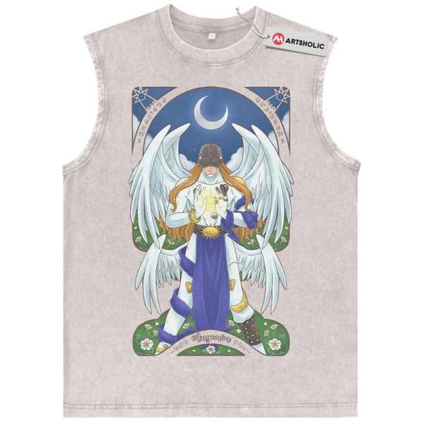 Angemon Tank Top, Digimon Adventure Tank Top, Anime Tank Top, Vintage Tank Top