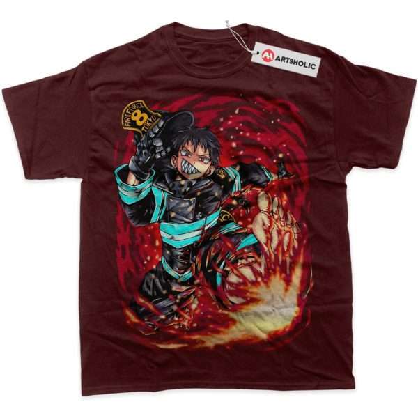 Shinra Kusakabe Shirt, Fire Force Shirt, Anime Shirt, Graphic Tee