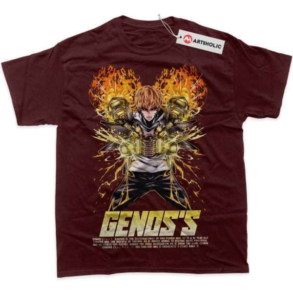 Genos Shirt, One Punch Man Shirt, Anime Shirt, Graphic T-Shirt