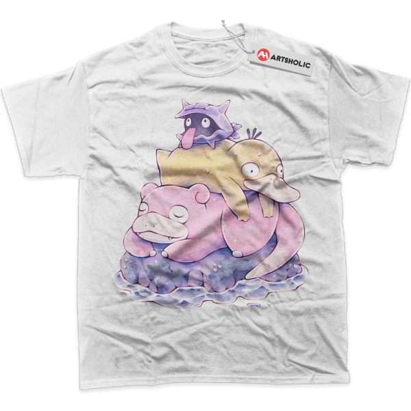 Psyduck Shirt, Slowpoke Shirt, Shellder Shirt, Pokemon Shirt, Anime Shirt, Graphic T-Shirt