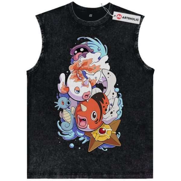 Water Class Tank Top, Pokemon Tank Top, Anime Tank Top, Vintage Tank Top