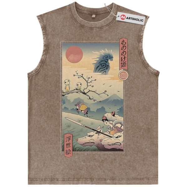Princess Mononoke Tank Top, Studio Ghibli Tank Top, Anime Tank Top, Vintage Tank Top