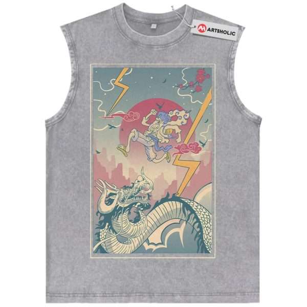 Monkey D Luffy Tank Top, Kaido Tank Top, One Piece Tank Top, Anime Tank Top, Vintage Tank Top