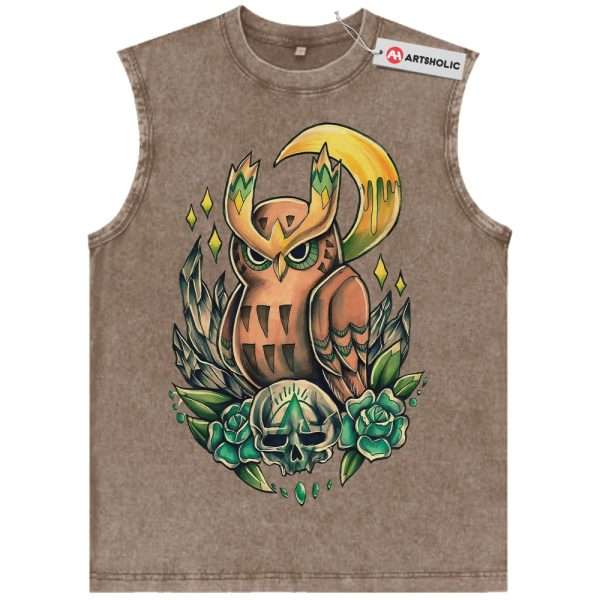 Noctowl Tank Top, Pokemon Tank Top, Anime Tank Top, Vintage Tank Top
