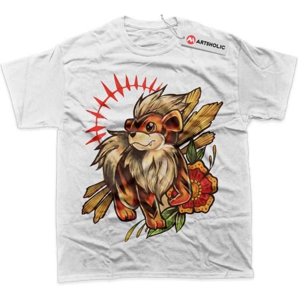Growlithe Shirt, Pokemon Shirt, Anime Shirt, Graphic T-Shirt