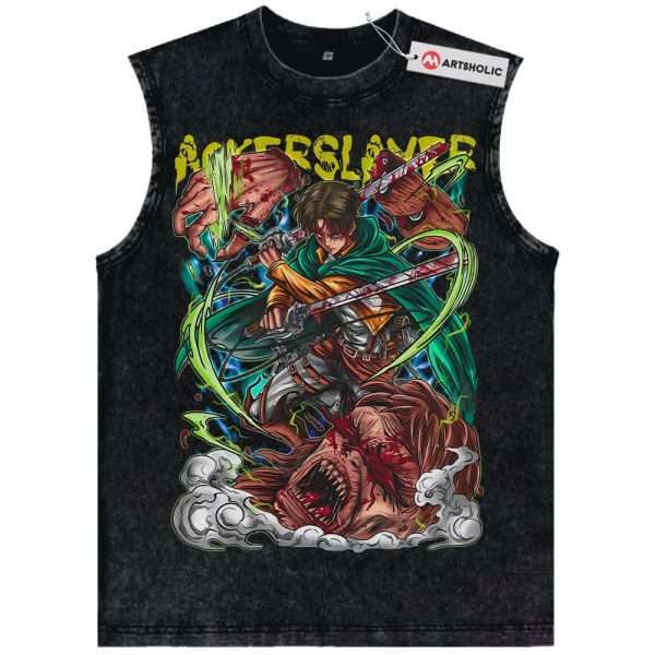 Levi Ackerman Tank Top, Attack On Titan Tank Top, AOT Tank Top, Anime Tank Top, Vintage Tank Top
