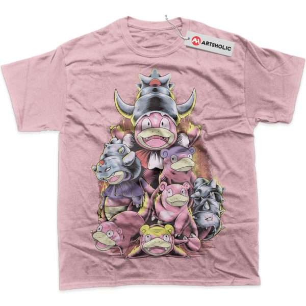 Slowpoke Shirt, Slowbro Shirt, Slowking Shirt, Pokemon Shirt, Anime Shirt, Graphic T-Shirt