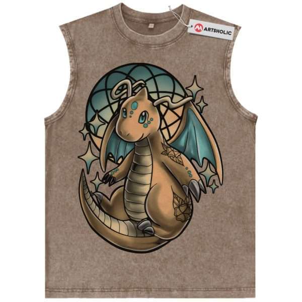 Dragonite Tank Top, Pokemon Tank Top, Anime Tank Top, Vintage Tank Top