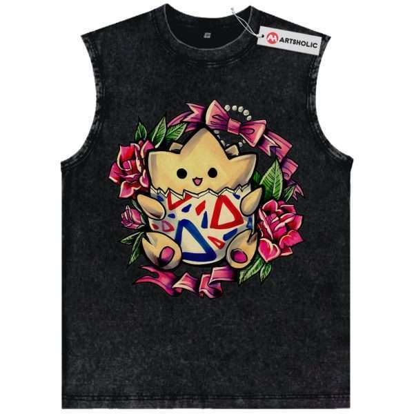 Togepi Tank Top, Pokemon Tank Top,Anime Tank Top, Vintage Tank Top