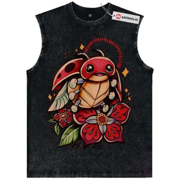 Ledyba Tank Top, Pokemon Tank Top, Anime Tank Top, Vintage Tank Top