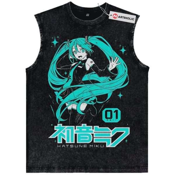 Hatsune Miku Tank Top, Anime Tank Top, Vintage Tank Top