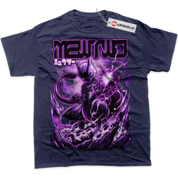 Mewtwo Shirt, Pokemon Shirt, Anime Shirt, Graphic T-Shirt