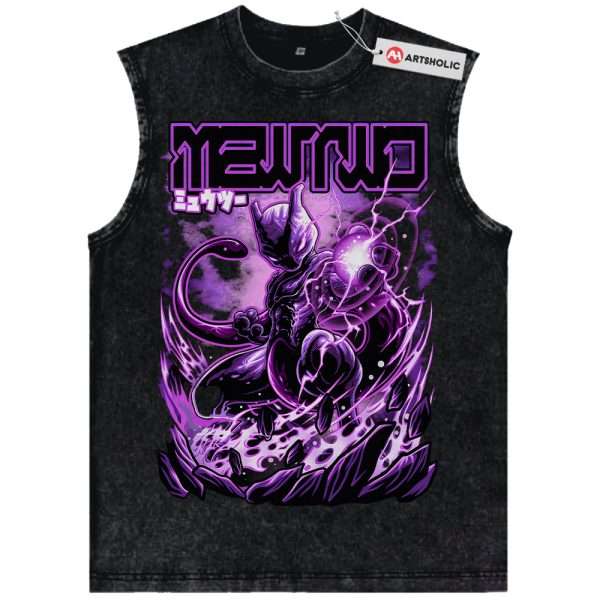 Mewtwo Tank Top, Pokemon Tank Top, Anime Tank Top, Vintage Tank Top