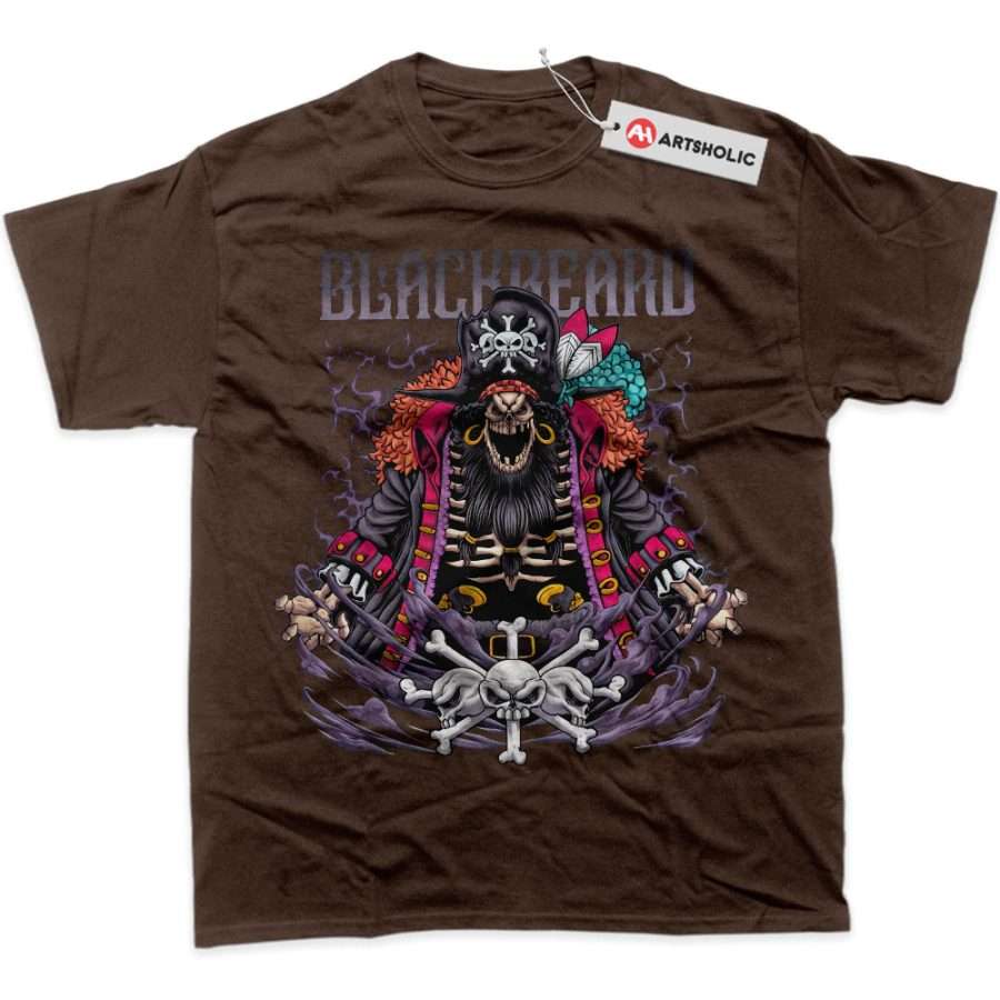 Skeleton Blackbeard Shirt, Marshall D Teach Shirt, One Piece Shirt