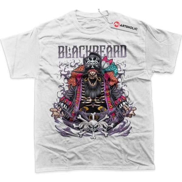 Skeleton Blackbeard Shirt, Marshall D Teach Shirt, One Piece Shirt, Anime Shirt, Graphic T-Shirt