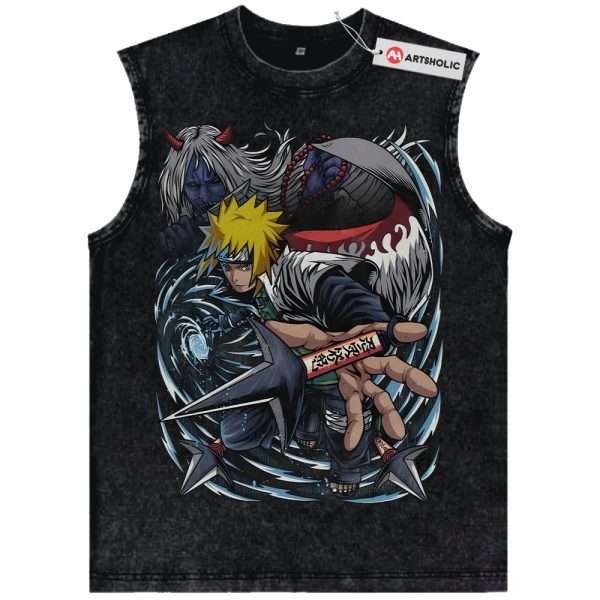 Minato Namikaze Tank Top, Naruto Tank Top, Anime Tank Top, Vintage Tank Top
