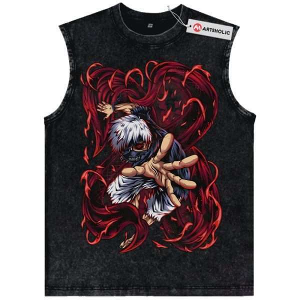 Ken Kaneki Tank Top, Tokyo Ghoul Tank Top, Anime Tank Top, Vintage Tank Top