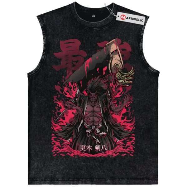 Kenpachi Zaraki Tank Top, Bleach Tank Top, Anime Tank Top, Vintage Tank Top