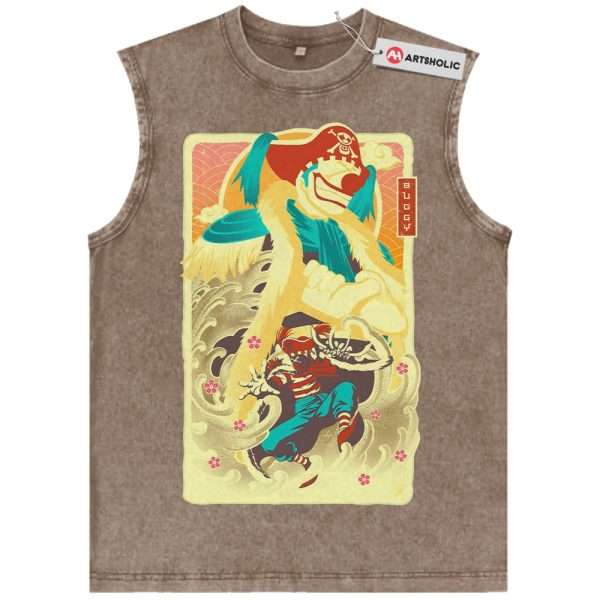 Buggy Tank Top, One Piece Tank Top, Anime Tank Top, Vintage Tank Top