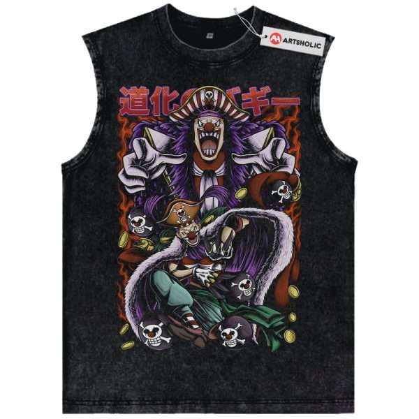 Buggy Tank Top, One Piece Tank Top, Anime Tank Top, Vintage Tank Top