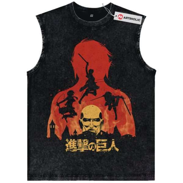 Attack On Titan Tank Top, AOT Tank Top, Anime Tank Top, Vintage Tank Top