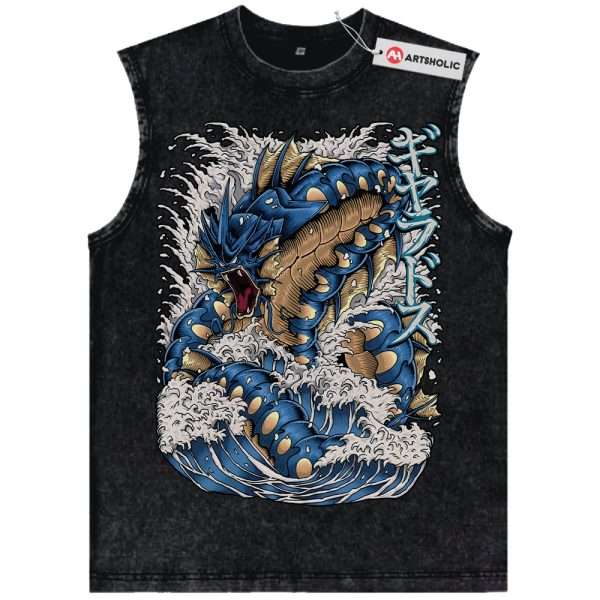Gyarados Tank Top, Pokemon Tank Top, Anime Tank Top, Vintage Tank Top