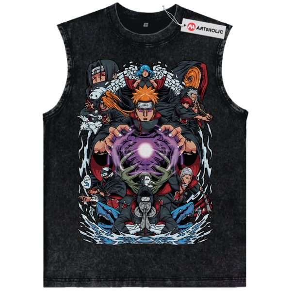 Akatsuki Tank Top, Naruto Tank Top, Anime Tank Top, Vintage Tank Top