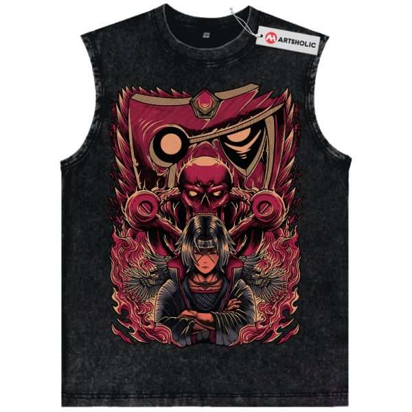 Itachi Uchiha Tank Top, Akatsuki Tank Top, Naruto Tank Top, Anime Tank Top, Vintage Tank Top