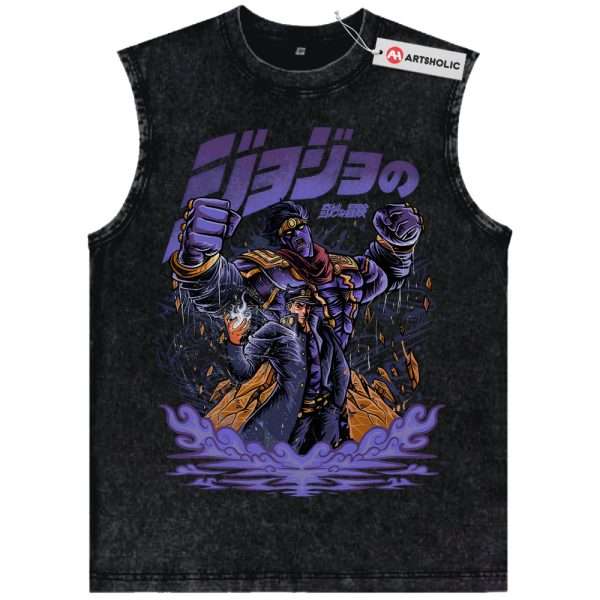 Jotaro Kujo Tank Top, JoJo's Bizarre Adventure Tank Top, Anime Tank Top, Vintage Tank Top
