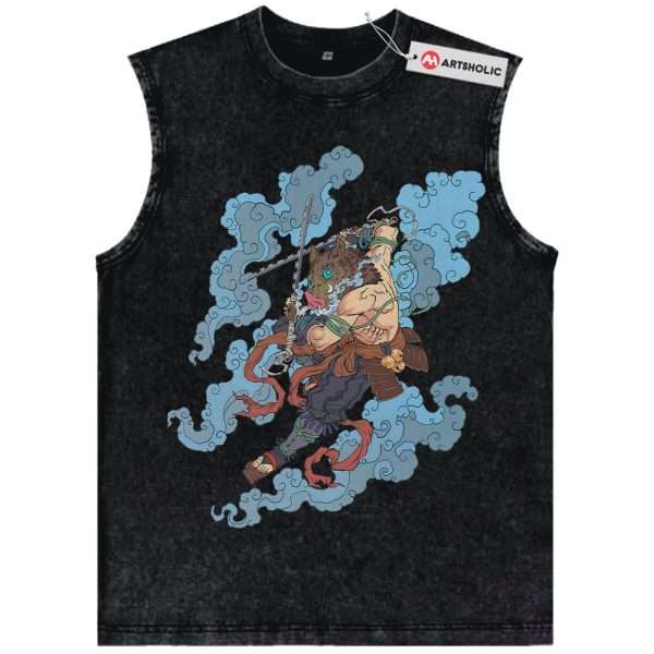 Inosuke Hashibira Tank Top, Demon Slayer Tank Top, Anime Tank Top, Vintage Tank Top
