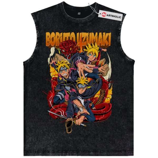 Boruto Uzumaki Tank Top, Naruto Tank Top, Anime Tank Top, Vintage Tank Top