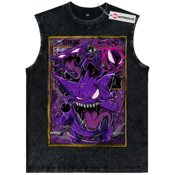 Gengar Tank Top, Pokemon Tank Top, Anime Tank Top, Vintage Tank Top
