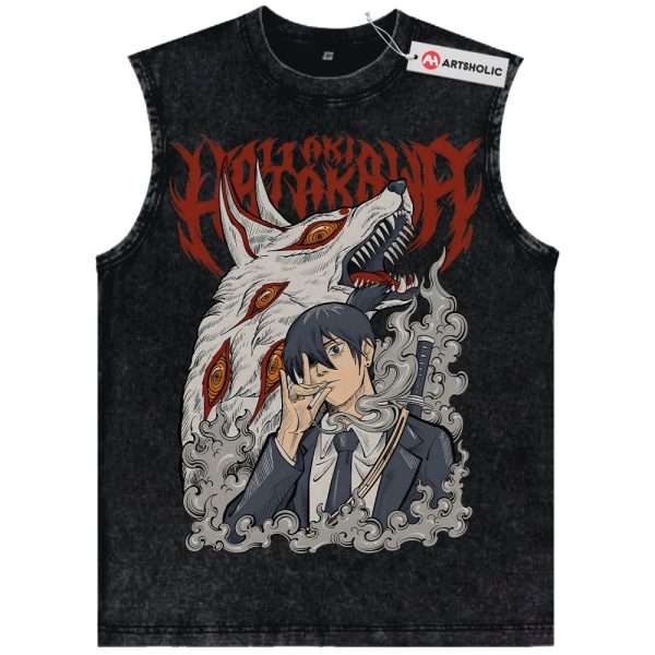 Aki Hayakawa Tank Top, Chainsaw Man Tank Top, Anime Tank Top, Vintage Tank Top