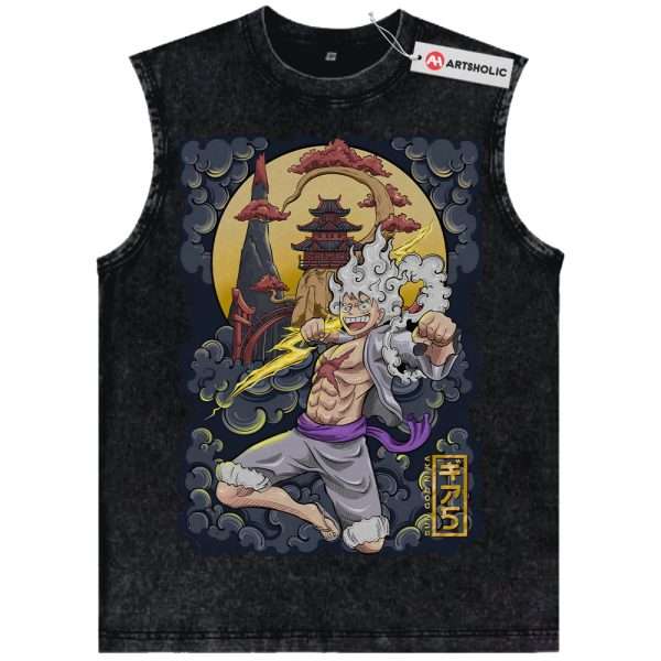 Monkey D Luffy Tank Top, One Piece Tank Top, Anime Tank Top, Vintage Tank Top