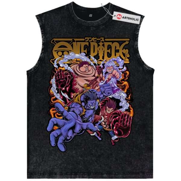 Monkey D Luffy Tank Top, One Piece Tank Top, Anime Tank Top, Vintage Tank Top