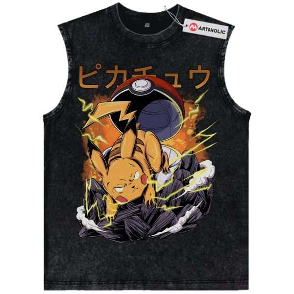Pikachu Tank Top, Pokemon Tank Top, Anime Tank Top, Vintage Tank Top