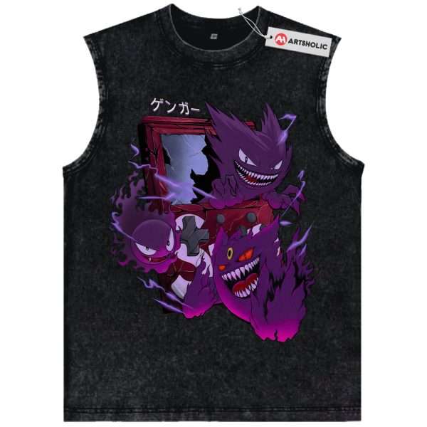 Gengar Tank Top, Gatsly Tank Top, Haunter Tank Top, Pokemon Tank Top, Anime Tank Top, Vintage Tank Top