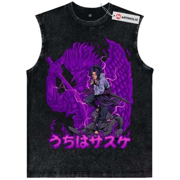 Sasuke Uchiha Tank Top, Naruto Tank Top, Anime Tank Top, Vintage Tank Top