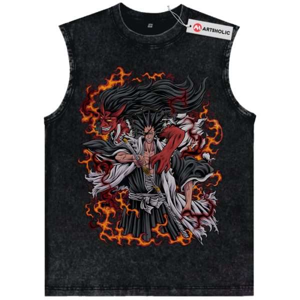 Kenpachi Zaraki Tank Top, Bleach Tank Top, Anime Tank Top, Vintage Tank Top
