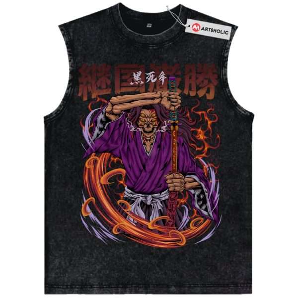 Kokushibo Tank Top, Demon Slayer Tank Top, Anime Tank Top, Vintage Tank Top