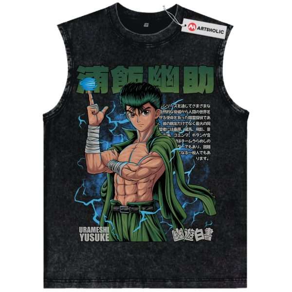 Yusuke Urameshi Tank Top, YuYu Hakusho Tank Top, Anime Tank Top, Vintage Tank Top
