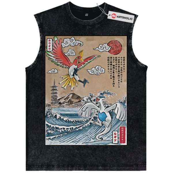 Lugia vs Ho-oh Tank Top, Pokemon Tank Top, Anime Tank Top, Vintage Tank Top