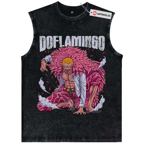 Donquixote Doflamingo Tank Top, One Piece Tank Top, Anime Tank Top, Vintage Tank Top
