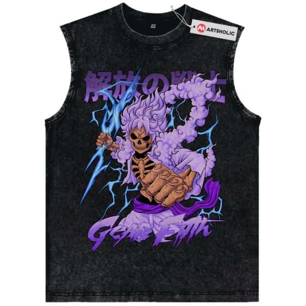 Monkey D Luffy Tank Top, One Piece Tank Top, Anime Tank Top, Vintage Tank Top