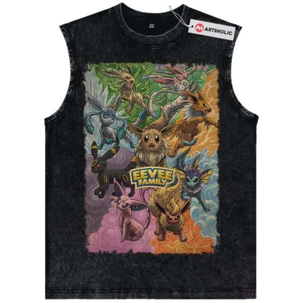 Eevee Tank Top, Pokemon Tank Top, Anime Tank Top, Vintage Tank Top