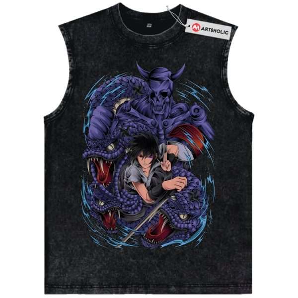 Sasuke Uchiha Tank Top, Naruto Tank Top, Anime Tank Top, Vintage Tank Top