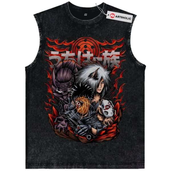 Madara Tank Top, Obito Uchiha Tank Top, Naruto Tank Top, Anime Tank Top, Vintage Tank Top