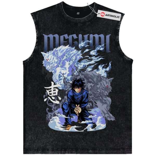 Megumi Fushiguro Tank Top, Jujutsu Kaisen Tank Top, Anime Tank Top, Vintage Tank Top