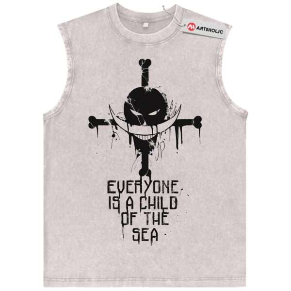 Whitebeard Tank Top, One Piece Tank Top, Anime Tank Top, Vintage Tank Top